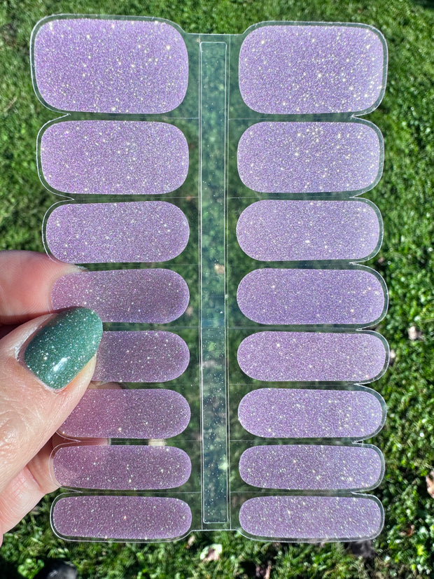 Pink Sparkle - Semi-Cured Gel Nail Wraps