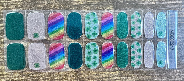 Luck of the Rainbow - Semi-Transparent Semi-Cured Gel Nail Wraps