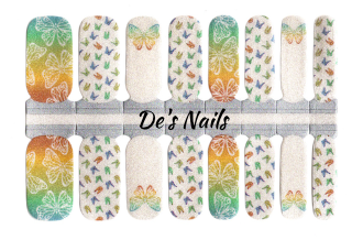 Butterfly Pearl Nail Polish Wraps