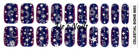 Celestial Signs Well Gelled -  Semi-Cured Gel Nail Wraps