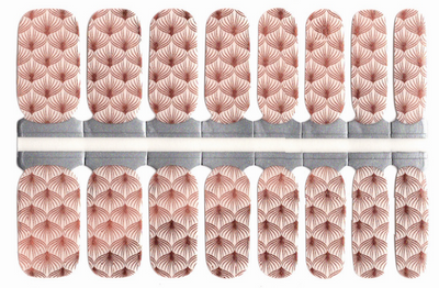 Copper Glam - Clear Overlay Nail Polish Wraps