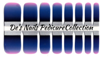 Purple Ombre - Pedicure Nail Polish Wraps