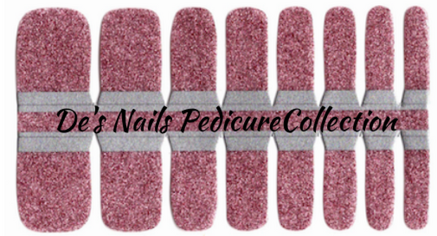 Pink Sparkle - Pedicure Nail Polish Wraps