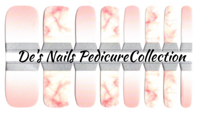 Pink Marble - Pedicure Nail Polish Wraps