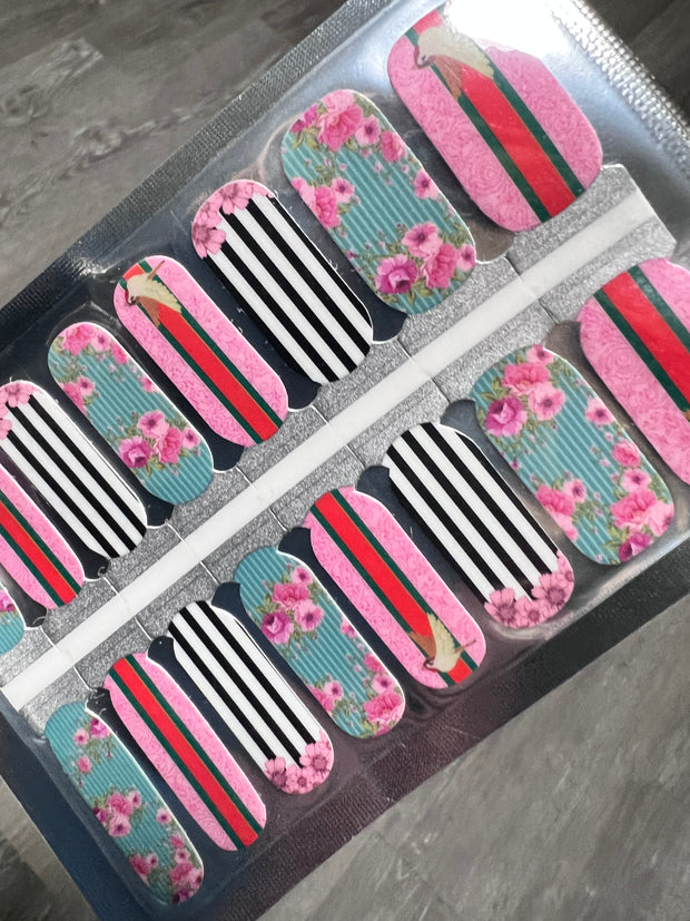 Fly me Back in Time Nail Polish Wraps