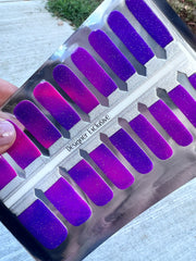 Purple to Pink Sparkle Color Changing - De’s Nails Petite Exclusive Nail Polish Wraps