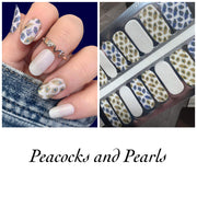 Peacocks and Pearls -  De’s Nails Exclusive Nail Polish Wraps