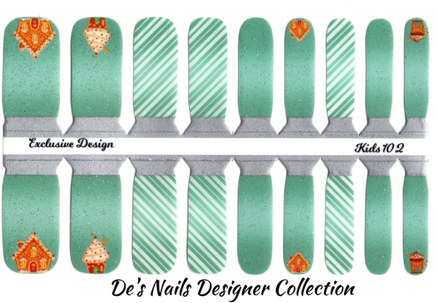 Sweet Holidays - Petite Designer Nail Polish Wraps