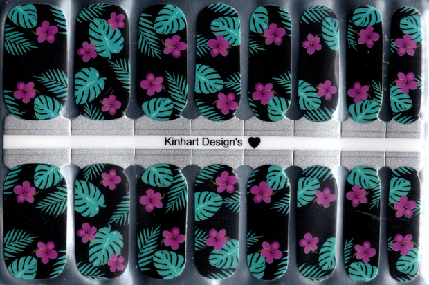 Aloha Nights - Designer  Nail Polish Wraps