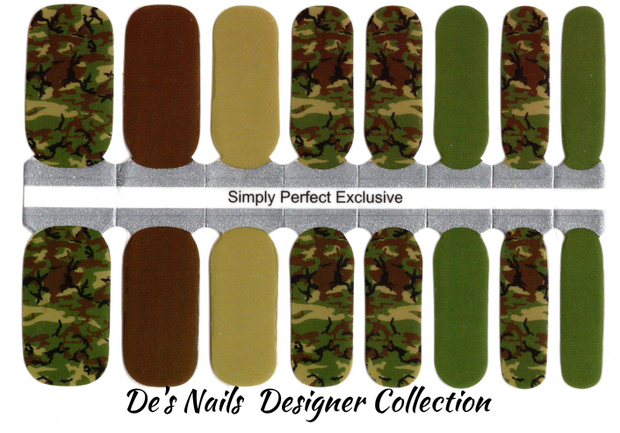 Charming Camo - Designer Nail Polish Wraps
