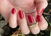 Candy Apple Red Semi-Cured Gel Nail Wraps