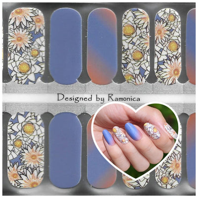 Periwinkle Dreams - Designer Nail Polish Wraps