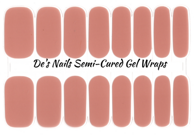 Light Mauve Semi-Cured Gel Nail Wraps