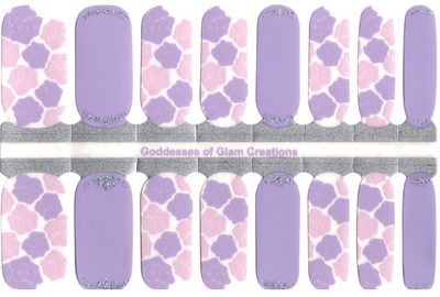 A Bed Of Roses - Clear Overlay Goddesses Of Glam Exclusive Nail Polish Wraps