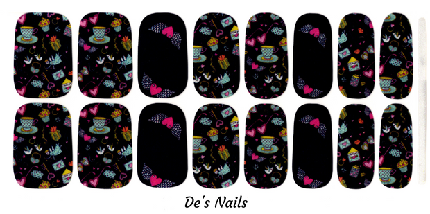 Take me for Tea De’s Nails Exclusive Premium Nail Polish Wraps