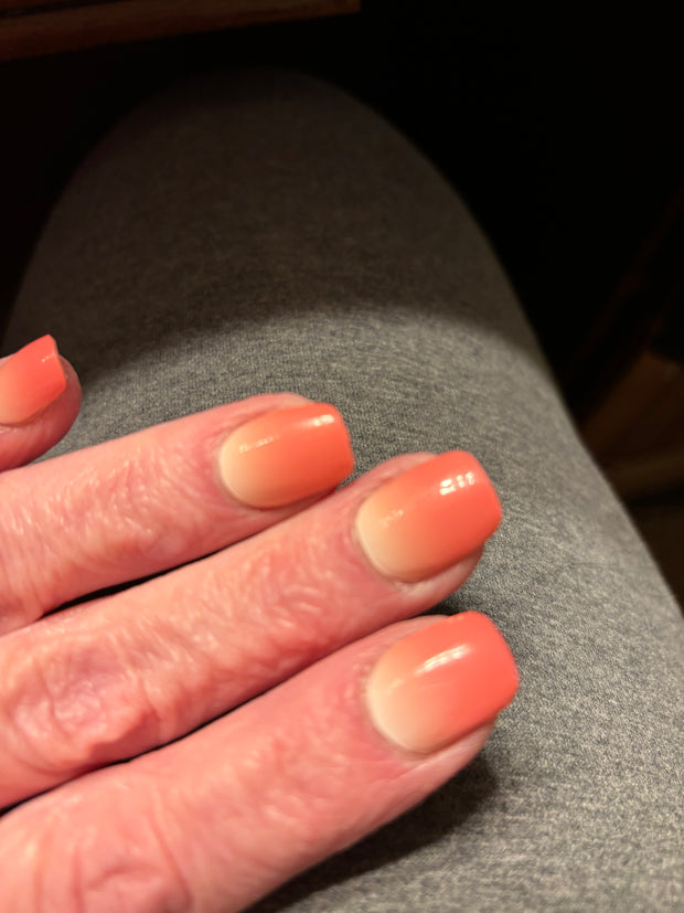 Peach Ombre -  Semi-Cured Gel Nail Wraps