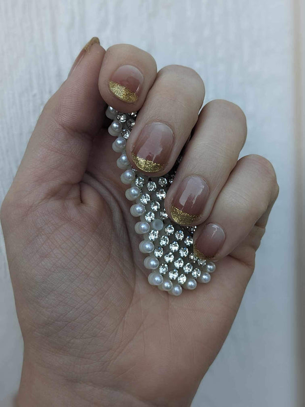 Golden Tips - Semi-Transparent Semi-Cured Gel Nail Wraps