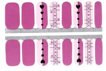 Tic Tac Hearts -  Nail Polish Wraps