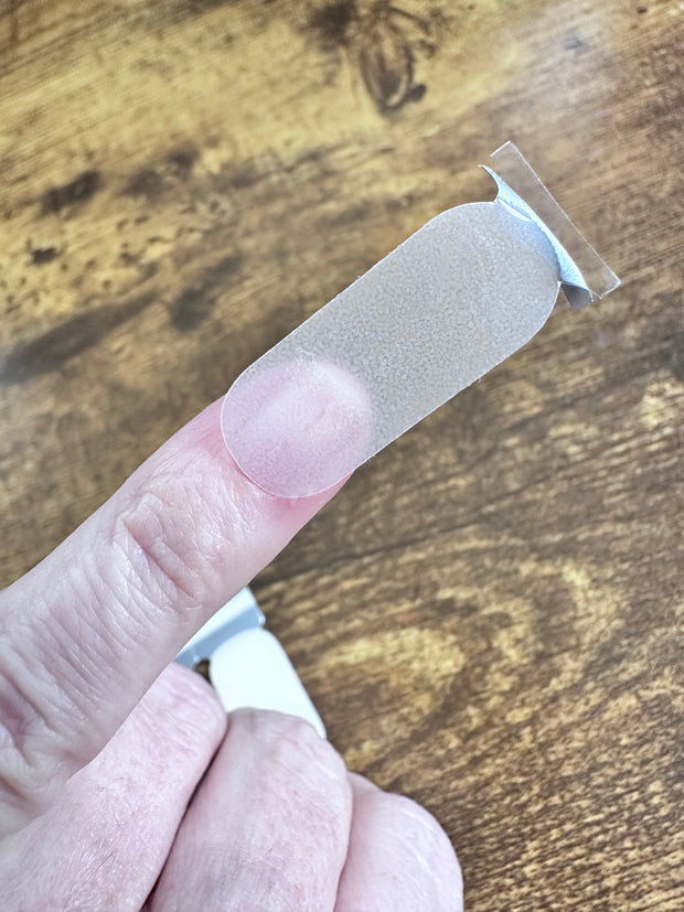 Almost Clear -  Semi-Transparent Nail Polish Wraps