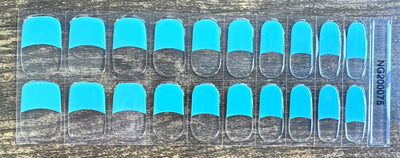 Aqua Tip  - Semi-Cured Gel Nail Wraps