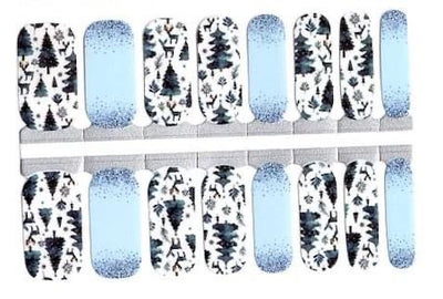 Frosted Forest -  Nail Polish Wraps