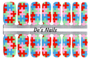 Puzzle Pieces Nail Polish Wraps