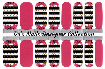 Daring Rose - Designer Nail Polish Wraps