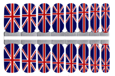 Union Jack Nail Polish Wraps