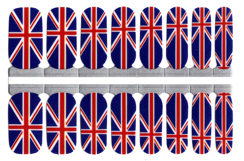 Union Jack Nail Polish Wraps