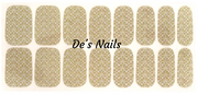 Golden Lotus - Premium Nail Polish Wraps