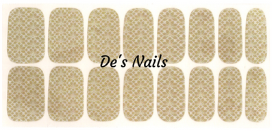 Golden Lotus - Premium Nail Polish Wraps