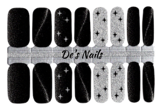 Glitz in the Night Sky- Nail Polish Wraps