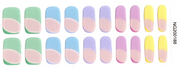 Pastel Tip Flip - Semi-Transparent Semi-Cured Gel Nail Wraps