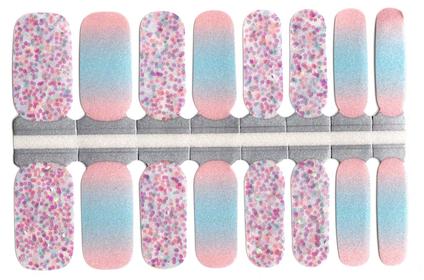 Cotton Candy Glitz -  Nail Polish Wraps