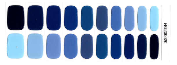 All the Blues - Semi-Cured Gel Nail Wraps