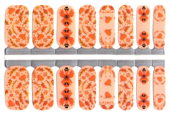 Gobble my Fall - Semi-Transparent Nail Polish Wraps