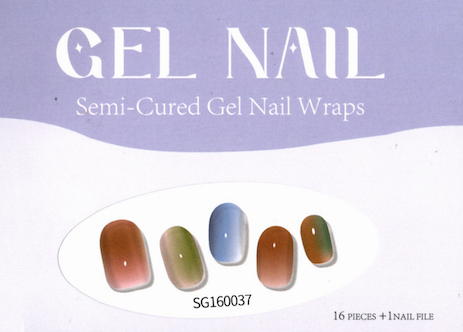 Fade into Me - Semi-Transparent Semi-Cured Gel Nail Wraps