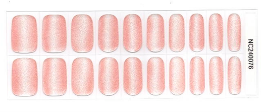 Peachy Pearly Fade  -  Semi-Cured Gel Nail Wraps