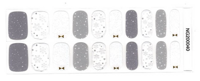 A Proper Snow -  Semi-Cured Gel Nail Wraps Clear Overlay