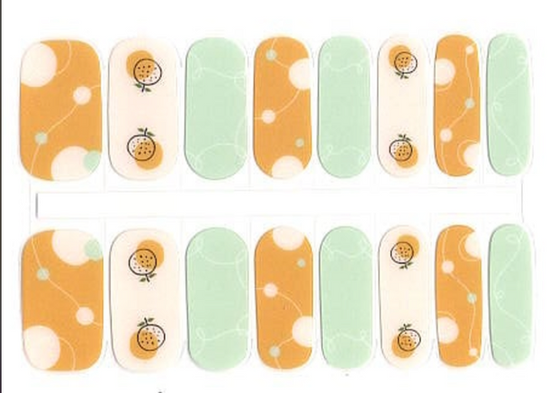 Orangina Trina -  Semi-Cured Gel Nail Wraps