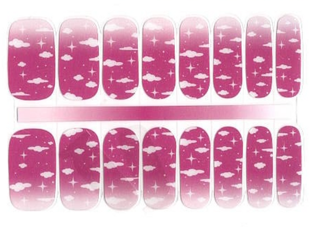 Pinky Sky -  Semi-Cured Gel Nail Wraps