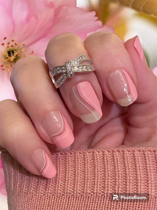 Paint me Pink - Clear Overlay Nail Polish Wraps