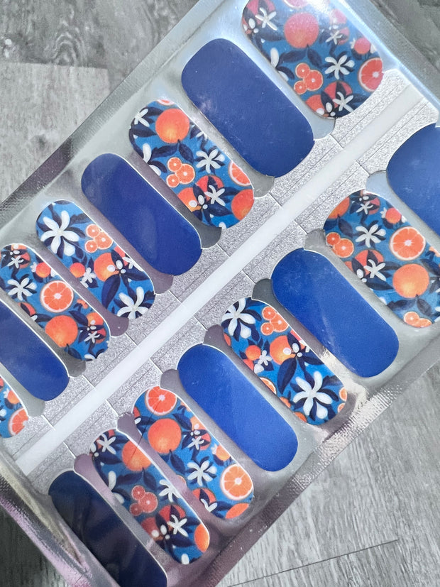 Zesty Blues - Nail Polish Wraps