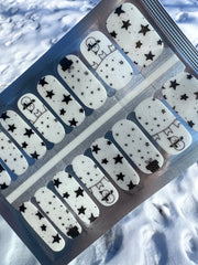 Snow Stars - Clear Overlay - Nail Polish Wraps