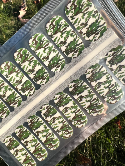 Cool Camo - Nail Polish Wraps