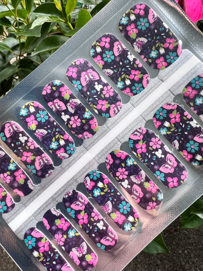 Butter Flowers - Nail Polish Wraps