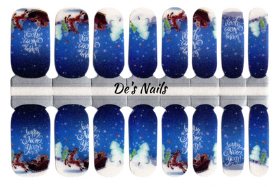 Santa's Path - Nail Polish Wraps