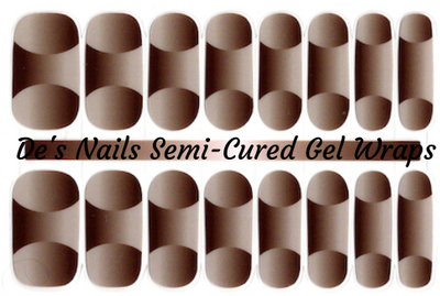 Taupe Illusions Semi-Cured Gel Nail Wraps