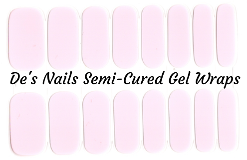 A Hint of Pink Semi-Cured Gel Nail Wraps