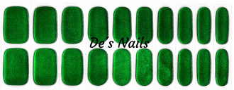 Glitzy Green Color Shifting - Semi-Cured Gel Nail Wraps